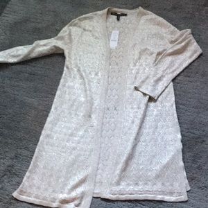 NWT Metallic Gold Cardigan